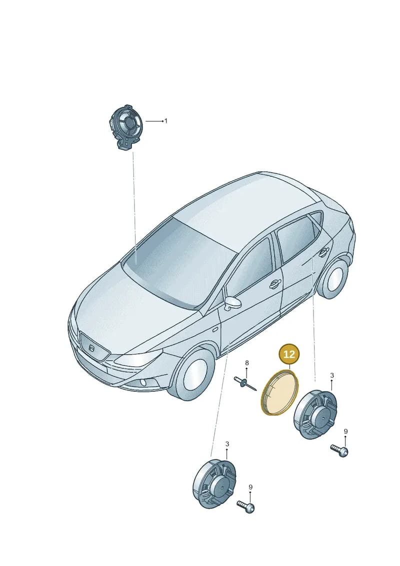 6E0035218 — SEAT Ibiza (2012-) diagram 743035350, position 12