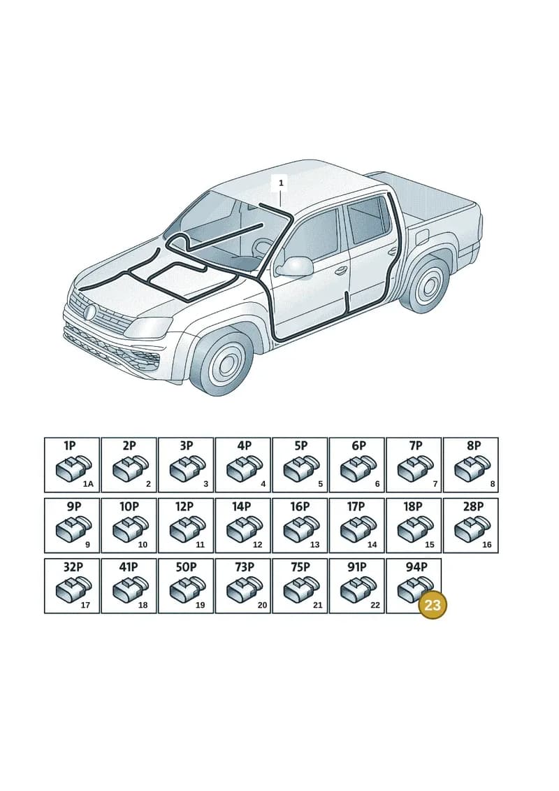 6Q0035576F — Volkswagen Amarok (2022-) diagram 2ha971080, position 23