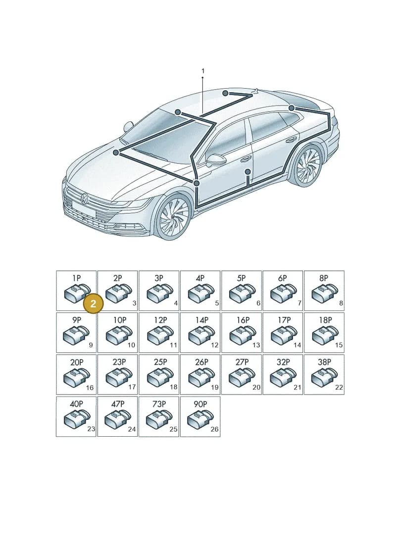 6Q0035608J — Volkswagen Arteon (2017-2023) diagram 828971900, position 2