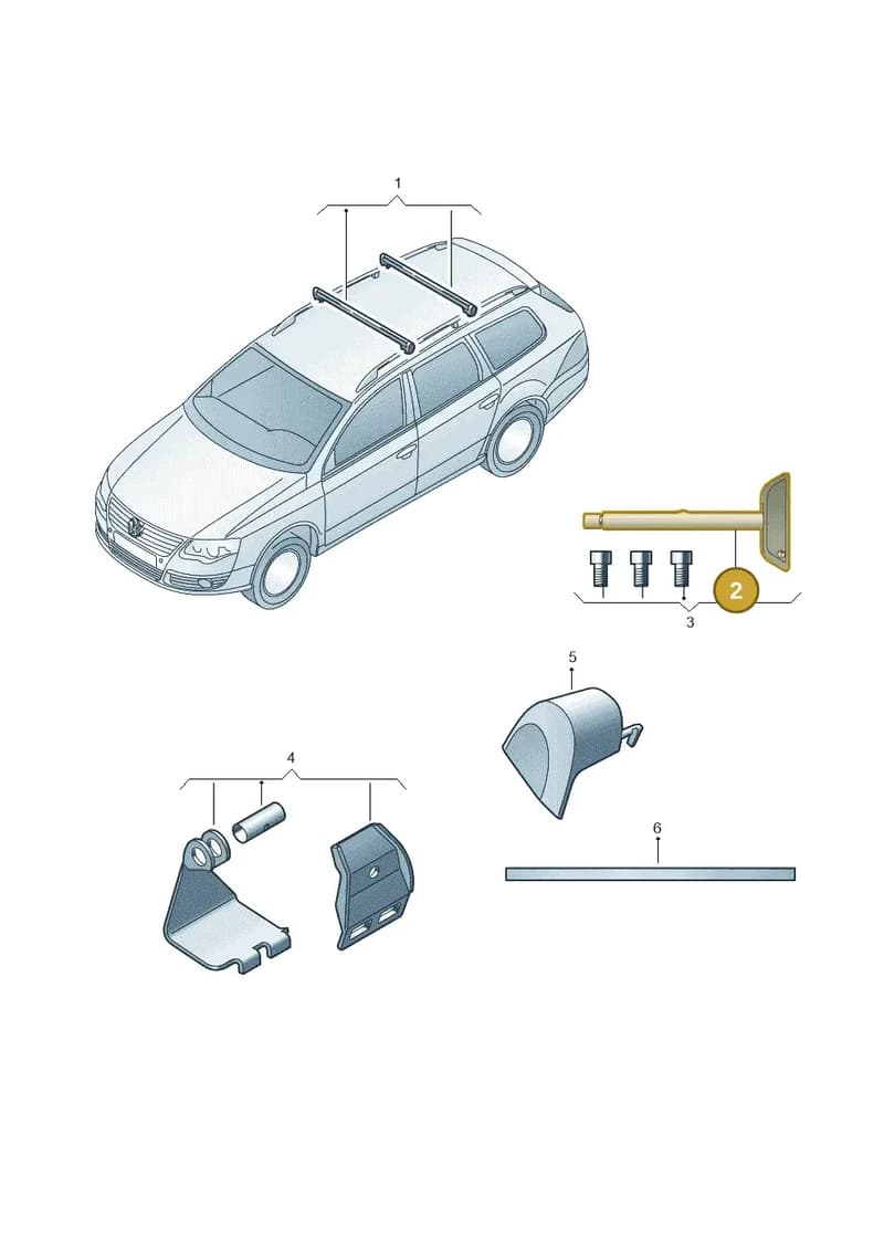6Q0071712ST — Volkswagen Jetta variant (2009-2014) diagram 614071300, position 2