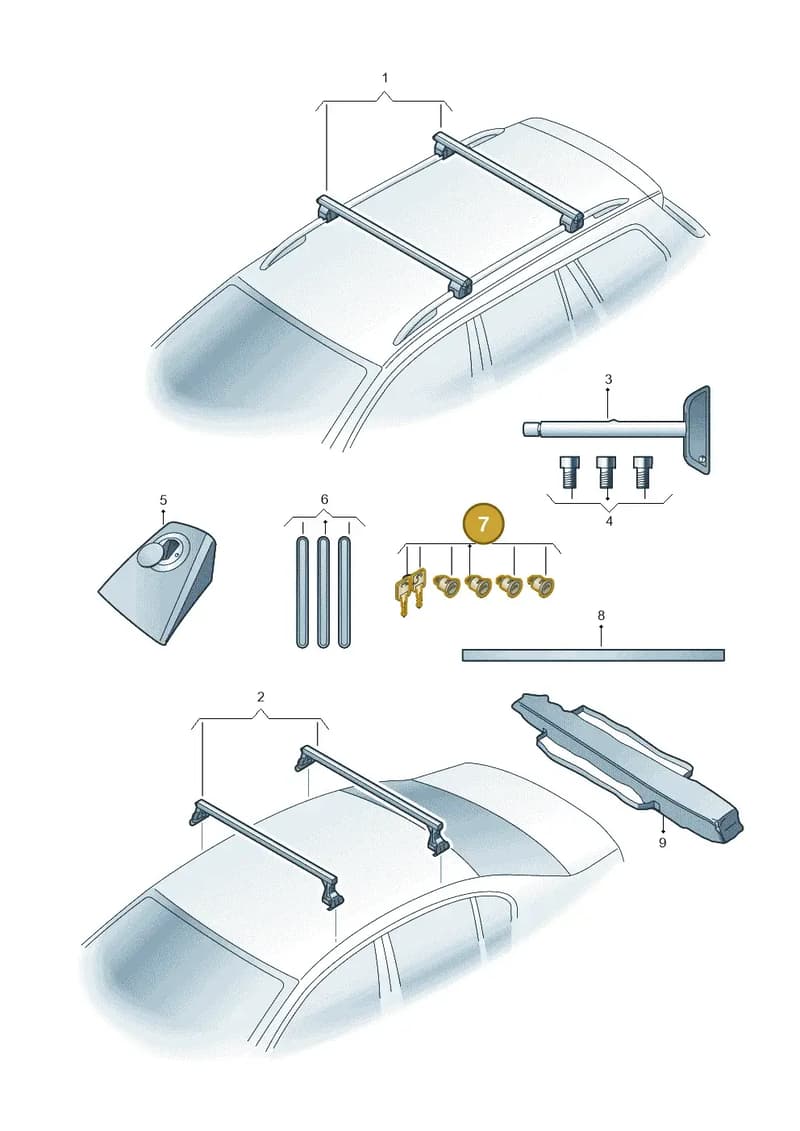 6Q0071734 — Volkswagen Passat Saloon (2014-2024) diagram 793071030, position 7