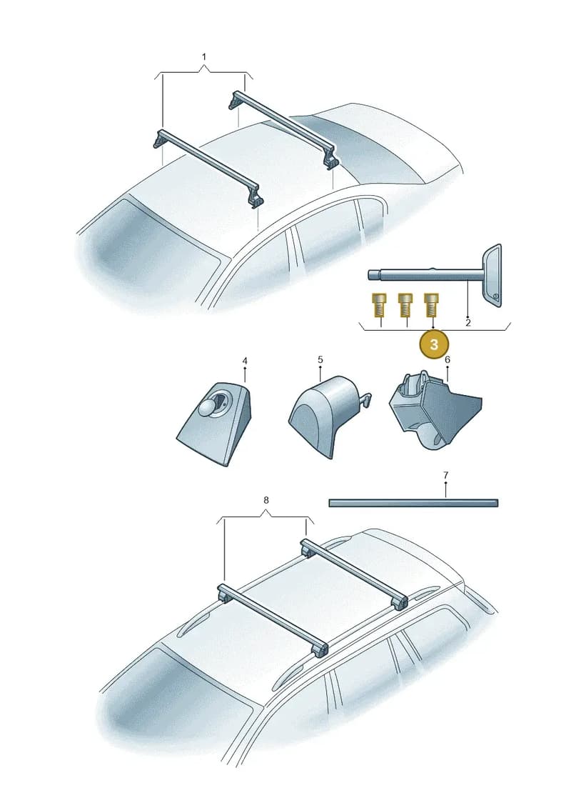 6Q0071737G — Volkswagen Passat saloon (2010-2015) diagram 460071300, position 3