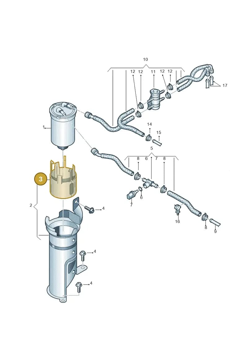 6Q0127217A — Volkswagen Polo (2009-2014) diagram 677127200, position 3
