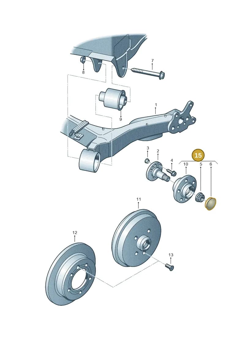 6Q0598611 — Skoda Fabia (2014-2022) diagram 253500200, position 15