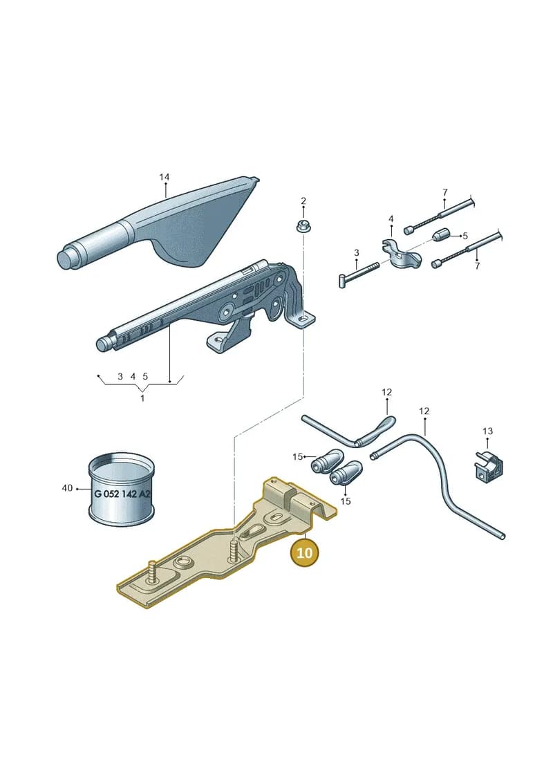 6Q0711355E — Volkswagen Polo (2011-2014) diagram 253711500, position 10