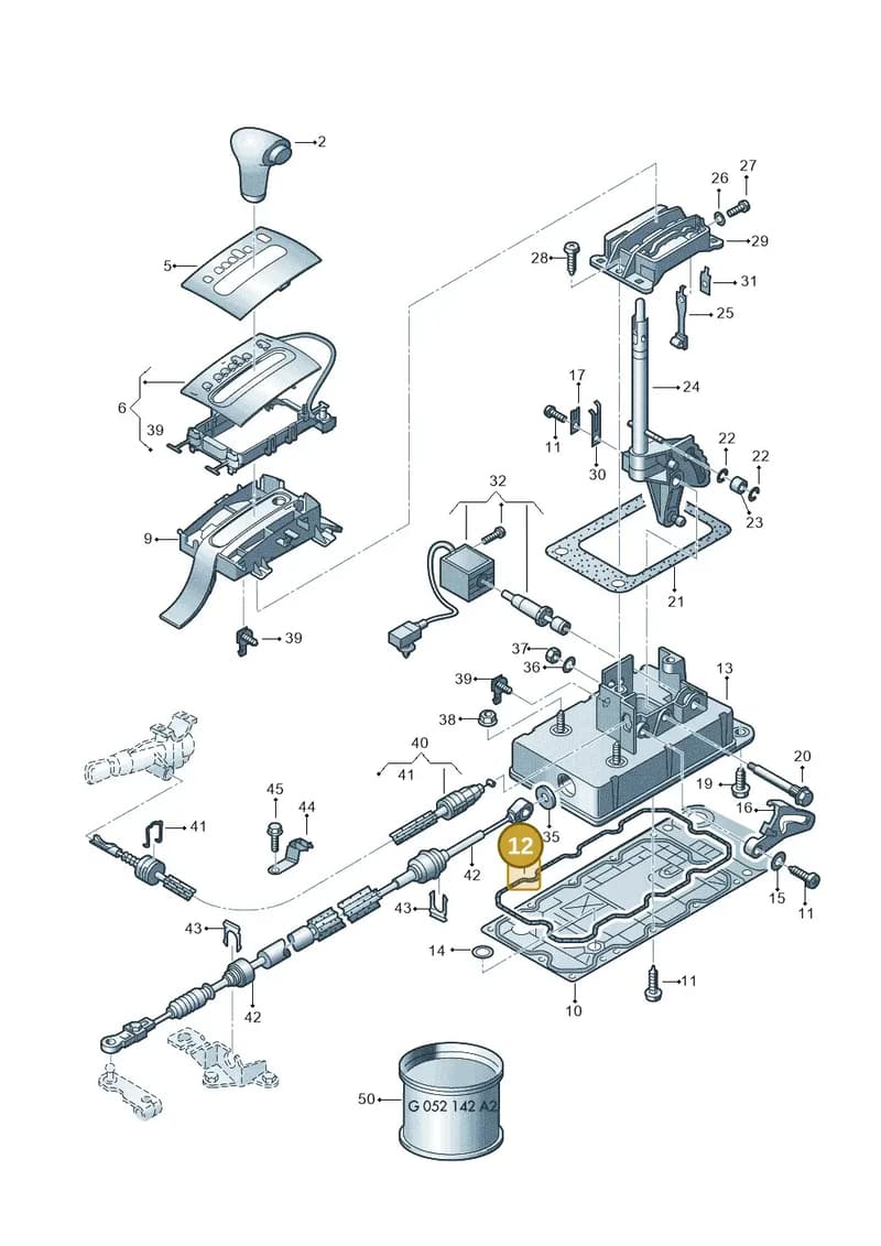6Q0713075 — Volkswagen Polo (2011-2014) diagram 253713100, position 12