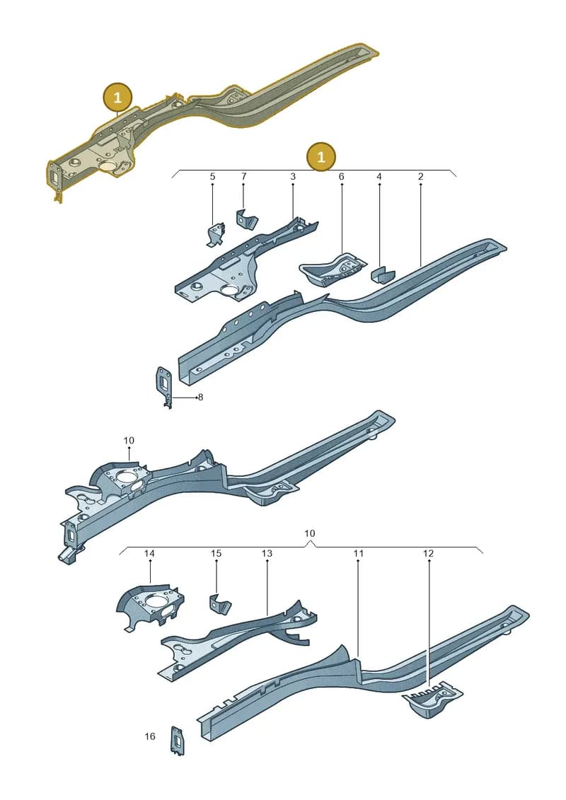 6Q0803091M — Skoda Rapid (2012-2022) diagram 740803001, position 1