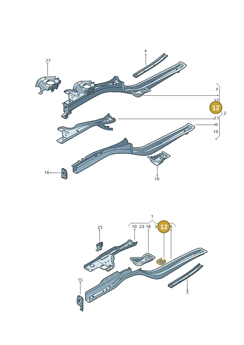 6Q0803128CGRU — Volkswagen Voyage (2016-2023) diagram 395803000, position 12