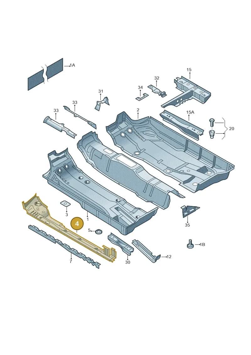 6Q0804490 — Skoda Fabia (2014-2022) diagram 253803100, position 4