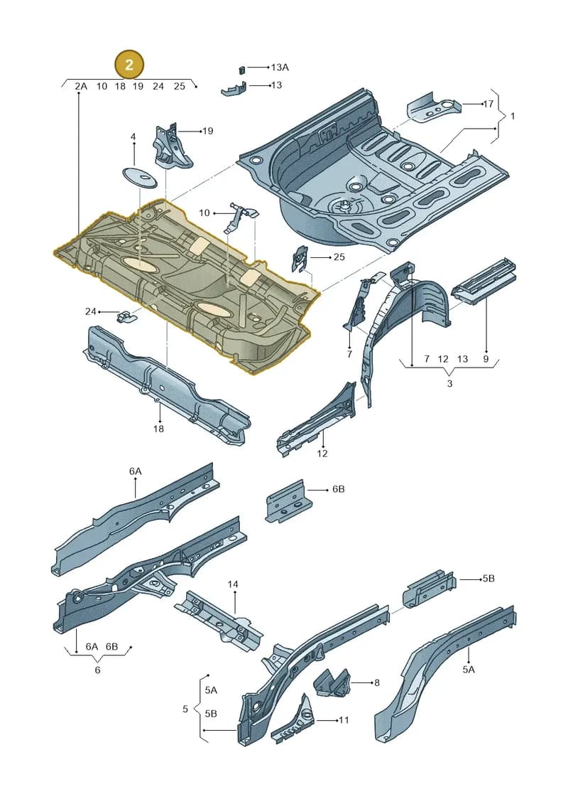 6Q0813111D — SEAT Ibiza (2015-) diagram 639803250, position 2