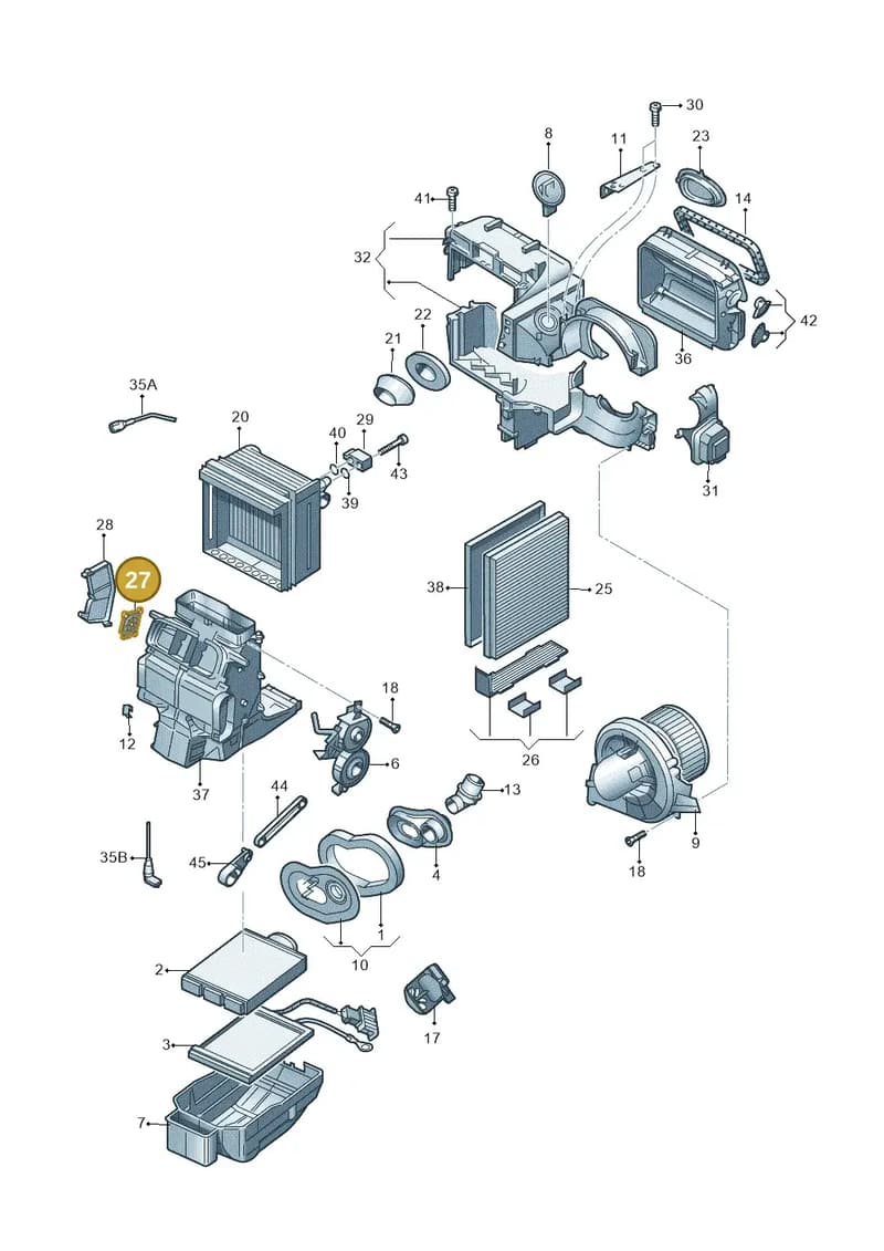 6Q0907511A — Volkswagen POLO-BRASIL (2002-2006) diagram 253820100, position 27