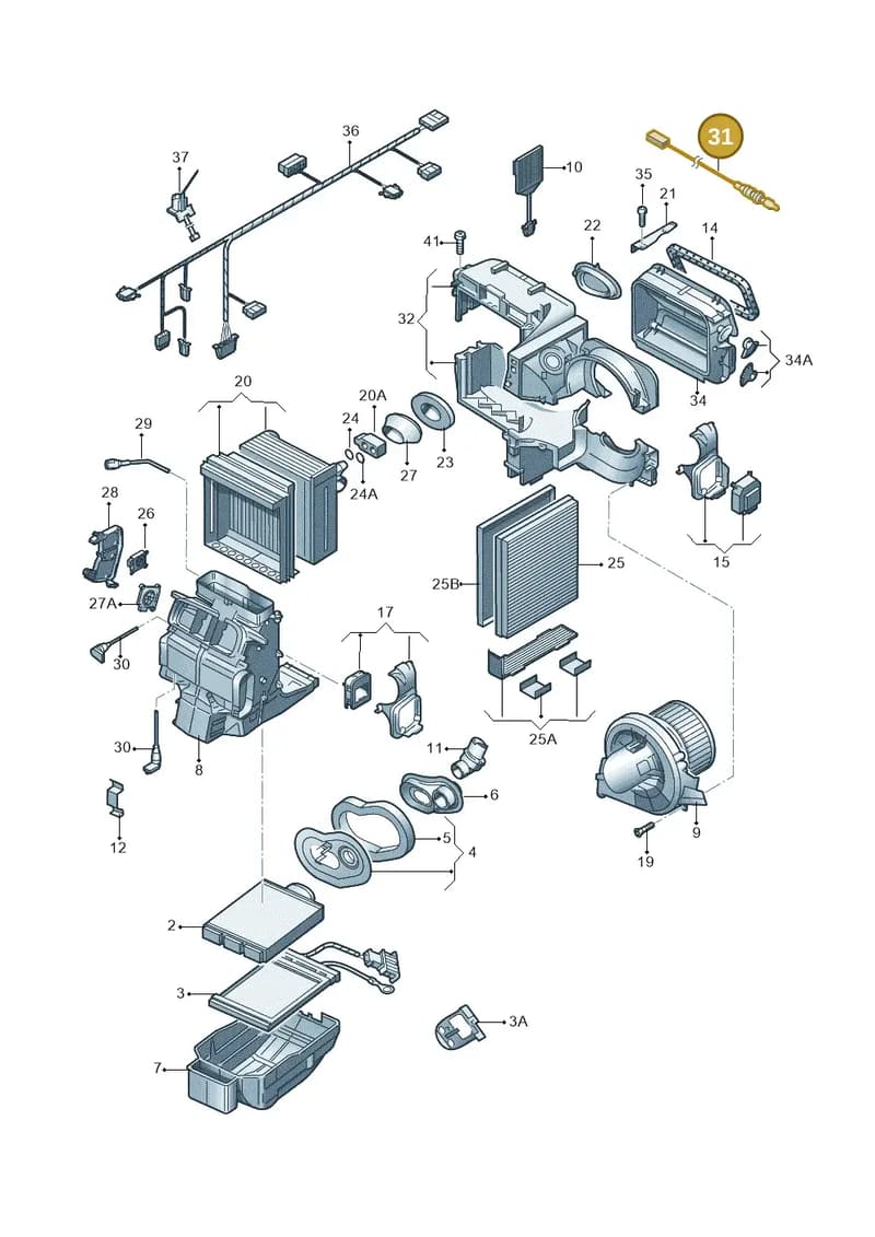 6Q0907543C — Volkswagen POLO CLASSIC       "ZA"05> (2005-) diagram 253820200, position 31
