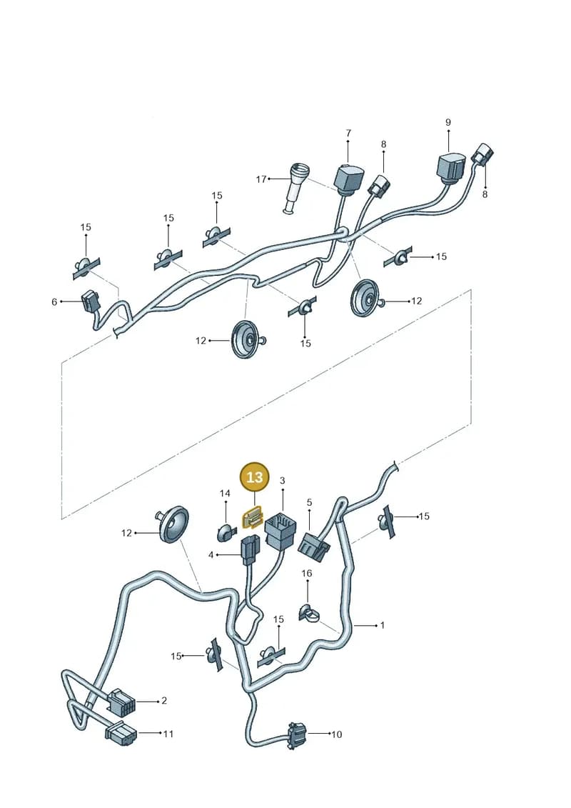 6Q0937510 — SEAT IBIZA                  06> (2005-) diagram 468972370, position 13
