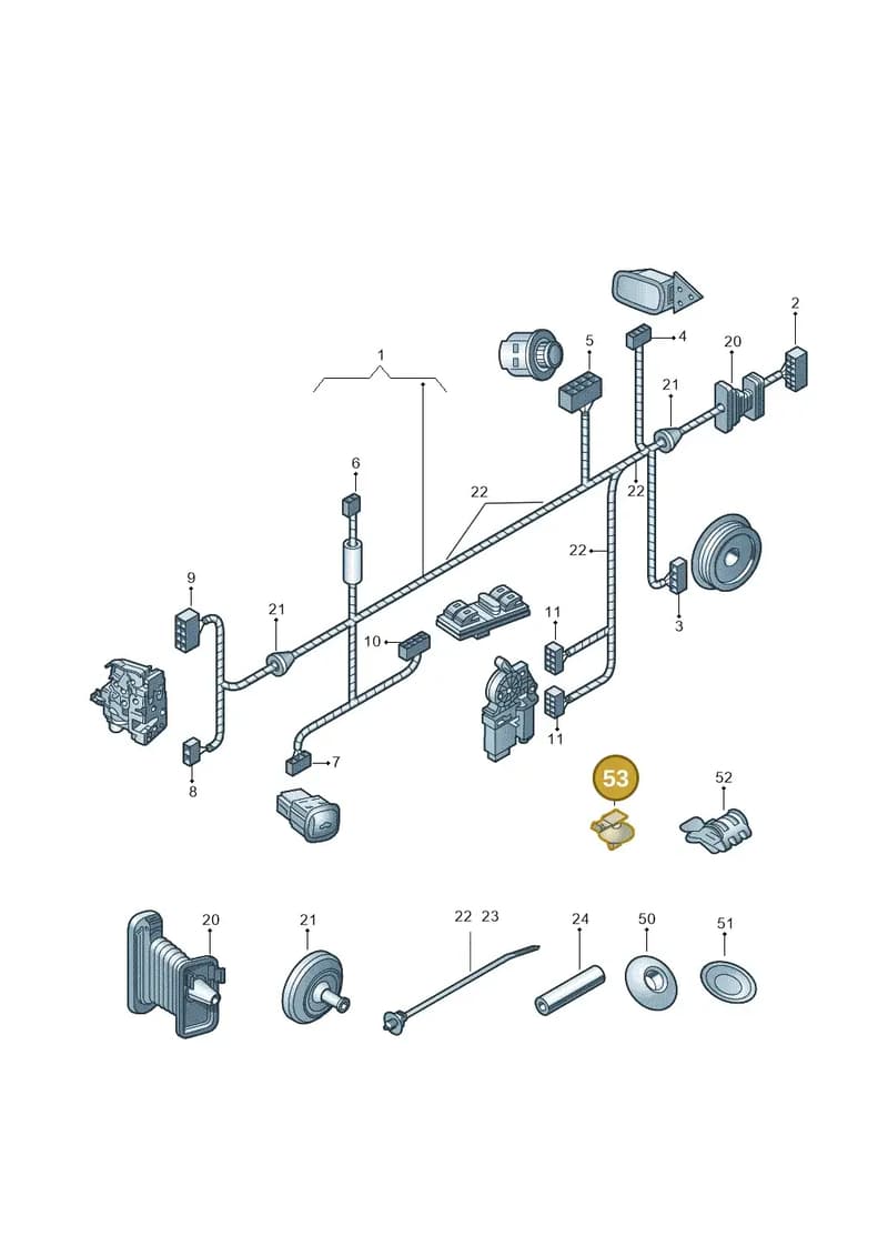 6Q0937510 — Skoda Rapid Ambition (2011-2021) diagram 481972350, position 53