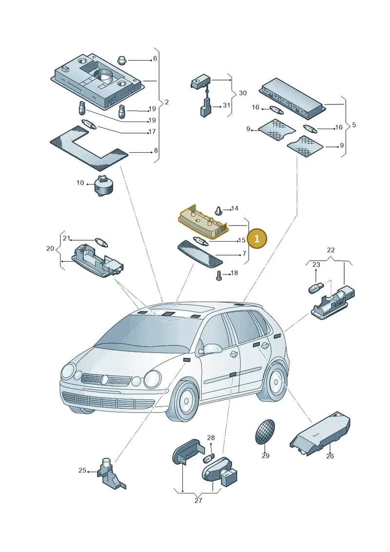 6Q0947105F3PT — Volkswagen POLO JIN QIN       "CN"06> (2006-) diagram 253947000, position 1