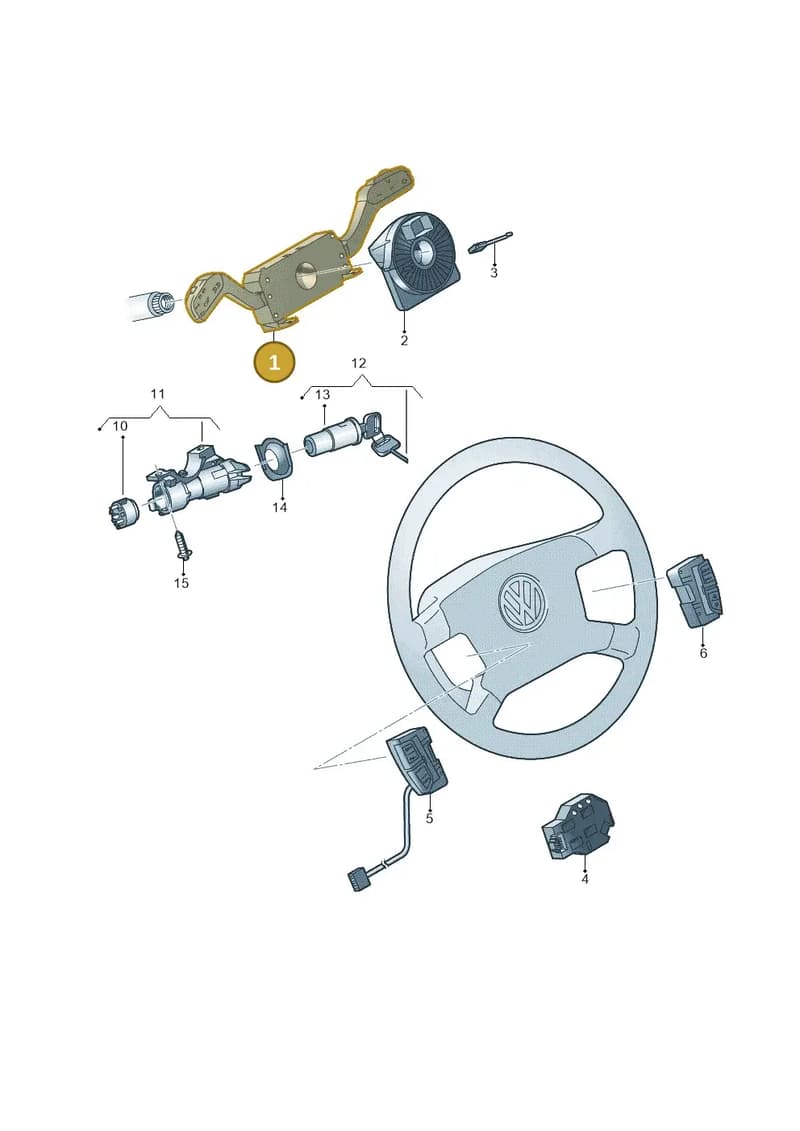 6Q0953513AK9B9 — Volkswagen Amarok twin cab (2012-2016) diagram 683953500, position 1