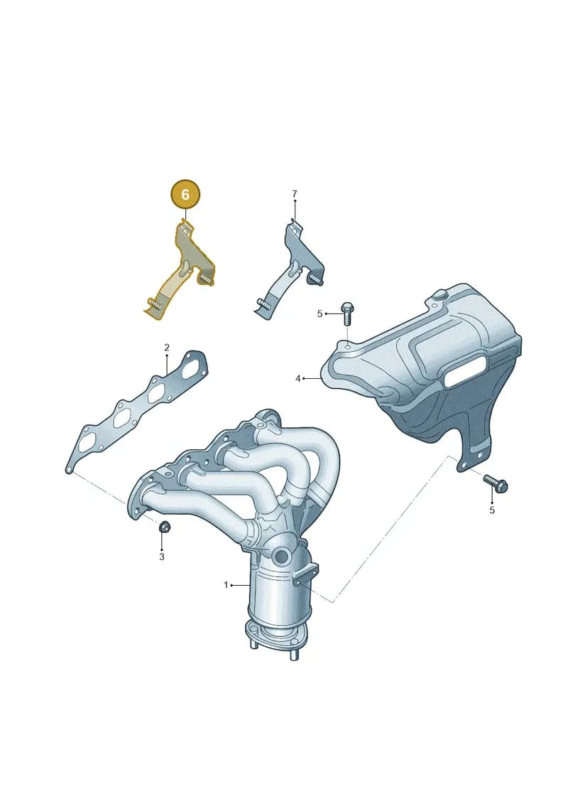 6Q0971501F — Skoda Fabia Jingrui (2008-2014) diagram 662253060, position 6