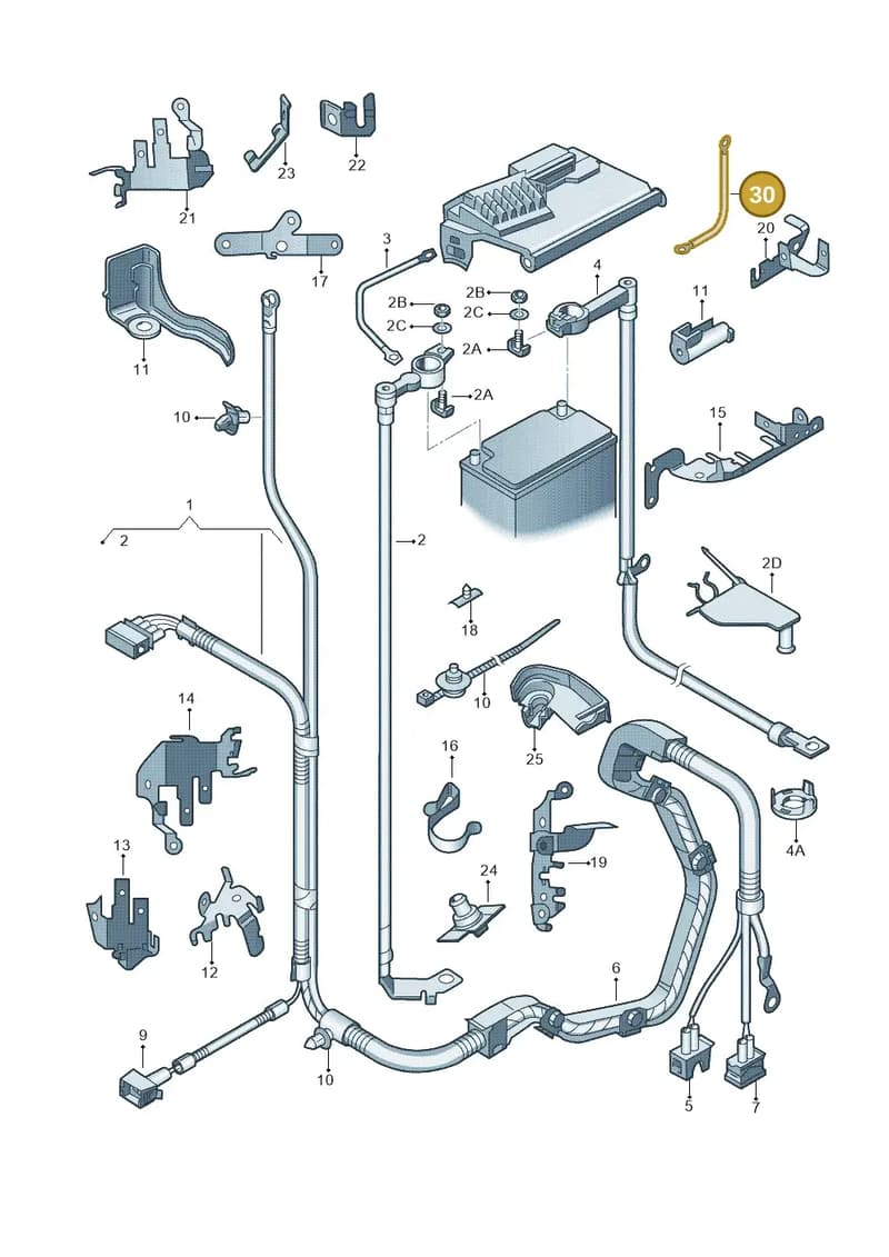 6Q0971537AK — SEAT Ibiza (2012-) diagram 225971650, position 30