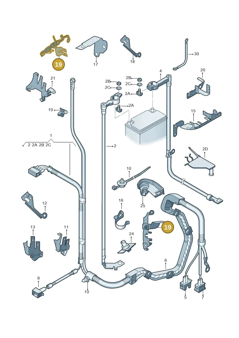 6Q0971858AA — Skoda ROOMSTER               06> (2006-) diagram 481971650, position 19