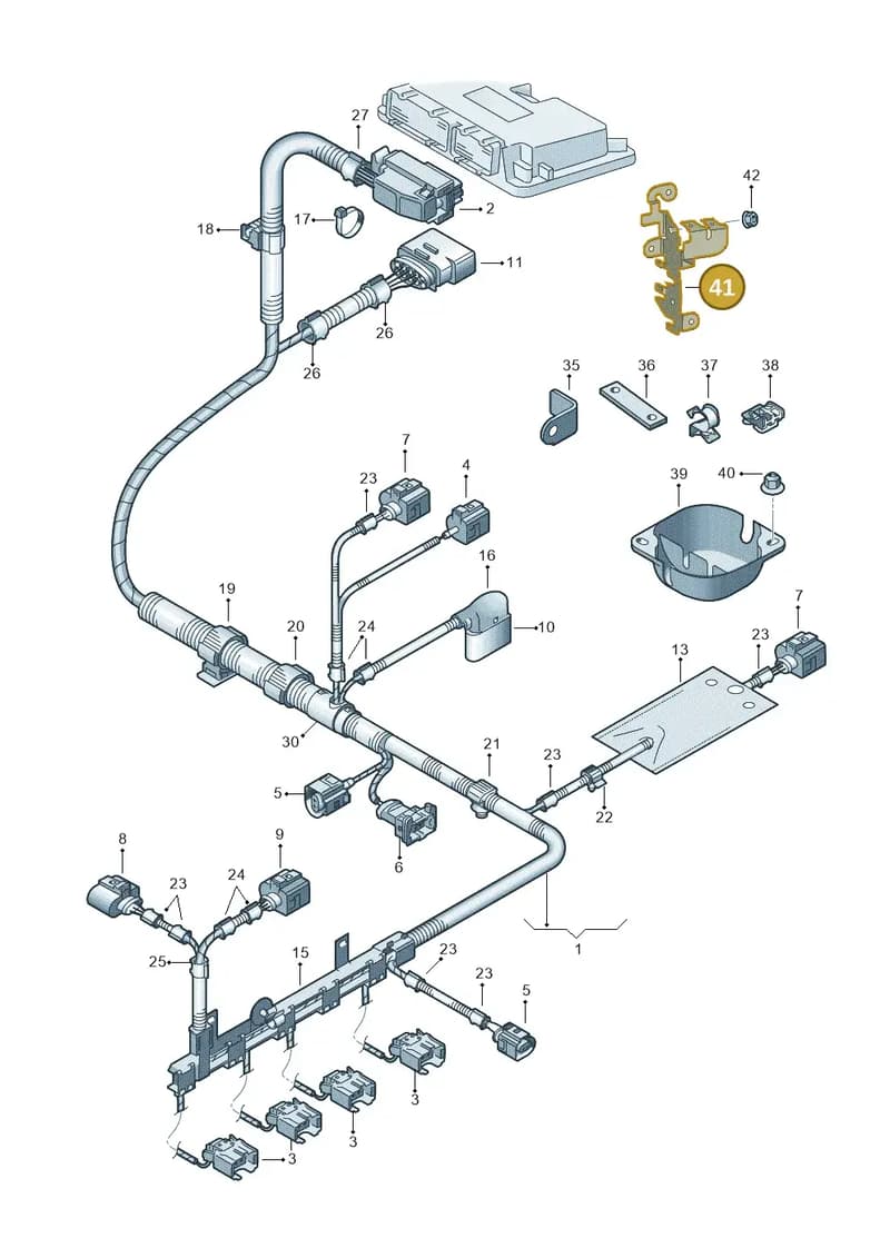6Q0971858AA — Skoda Rapid Ambition (2011-2021) diagram 677971100, position 41