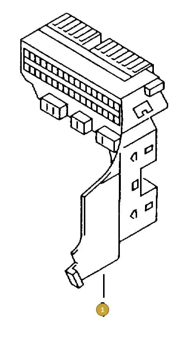 6Q0971975B — SEAT 1J0 platform diagram 198972770, position 1