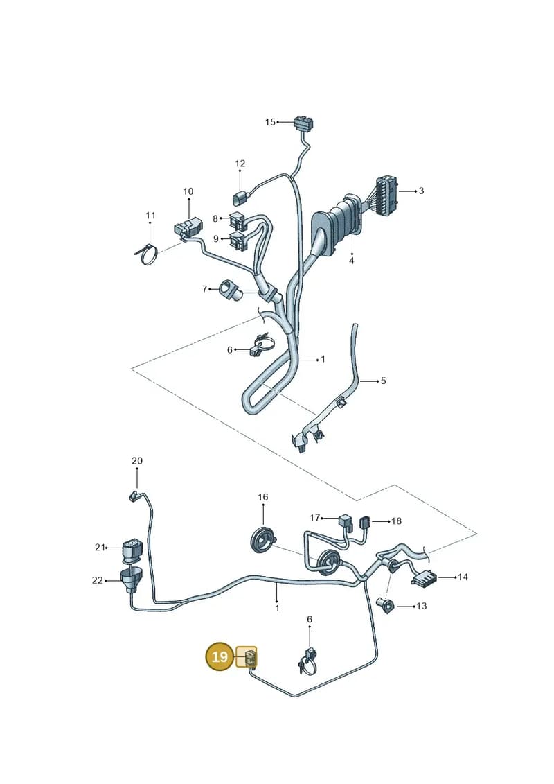 6Q0972623T — SEAT Altea XL (2013-) diagram 418972320, position 19