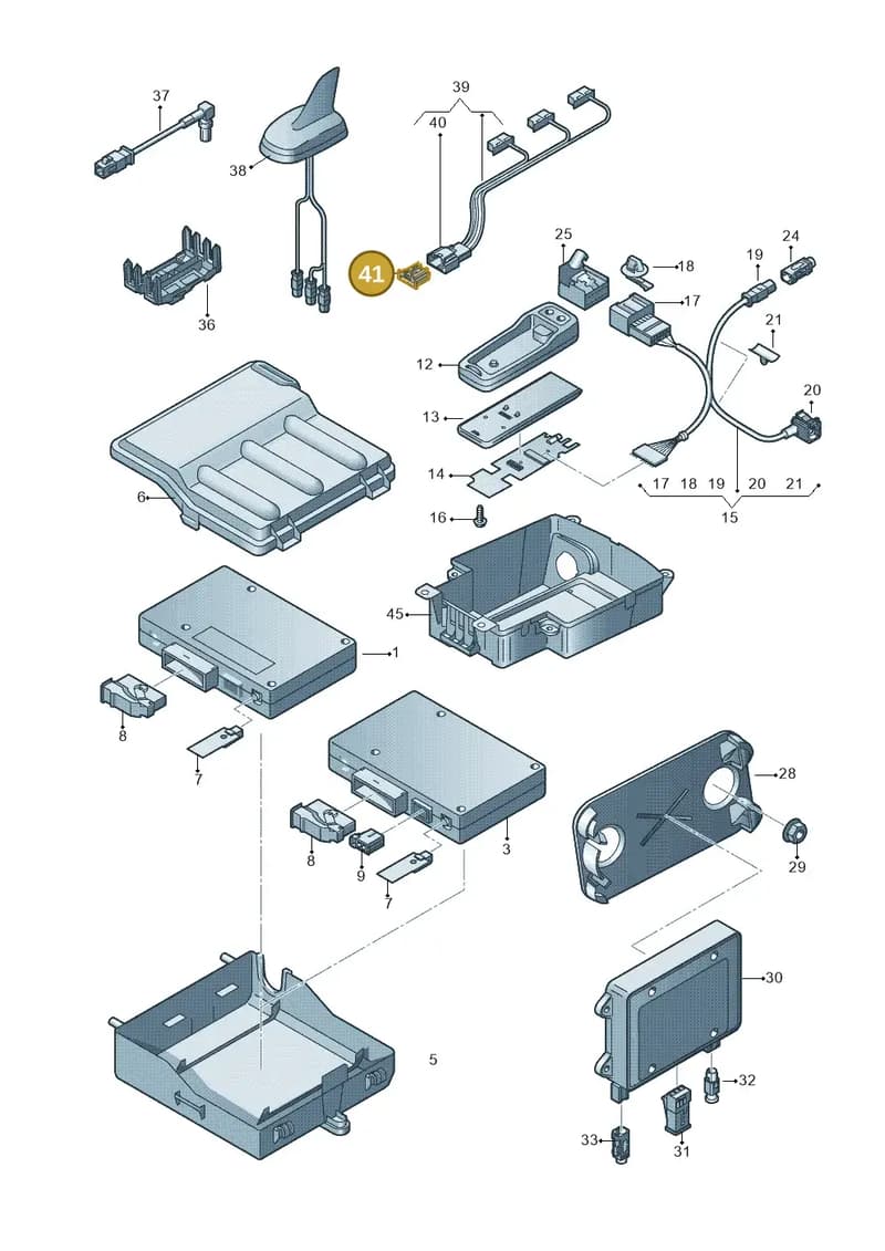 6Q0972706B — Audi RS5 Coupe (2010-2015) diagram 620035550, position 41