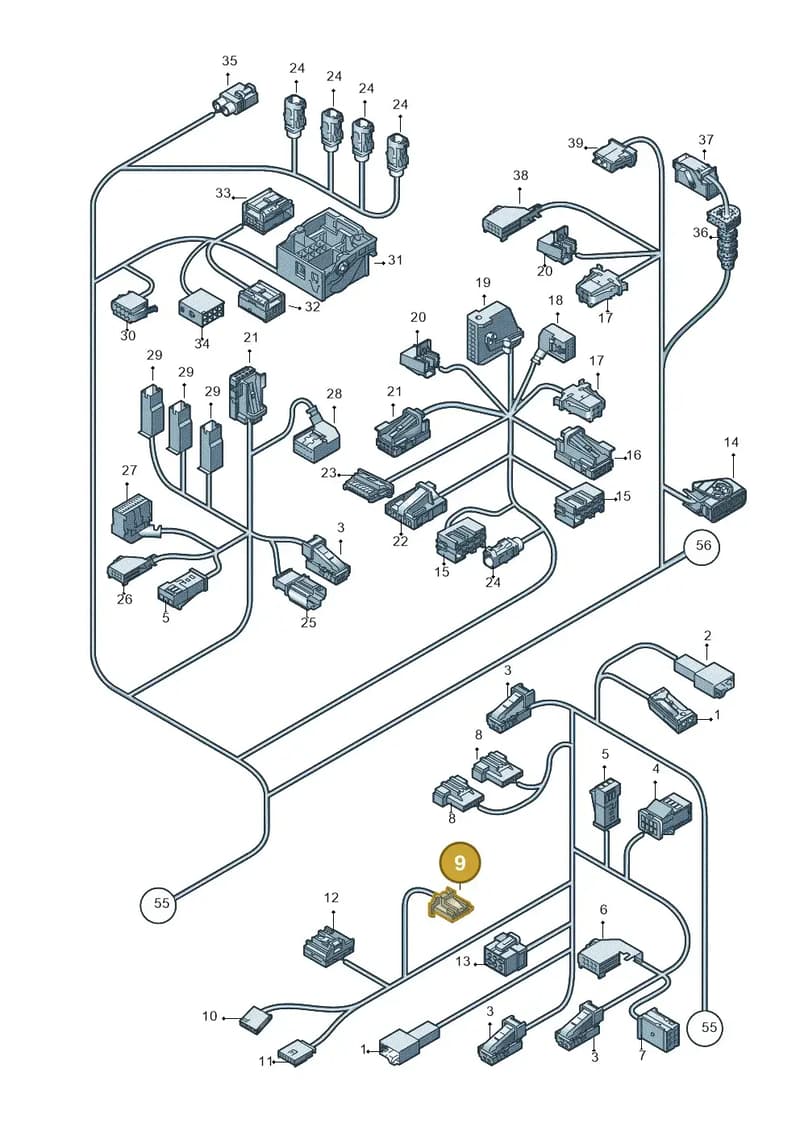 6Q0972706B — Audi Q5 (2009-2018) diagram 647971840, position 9