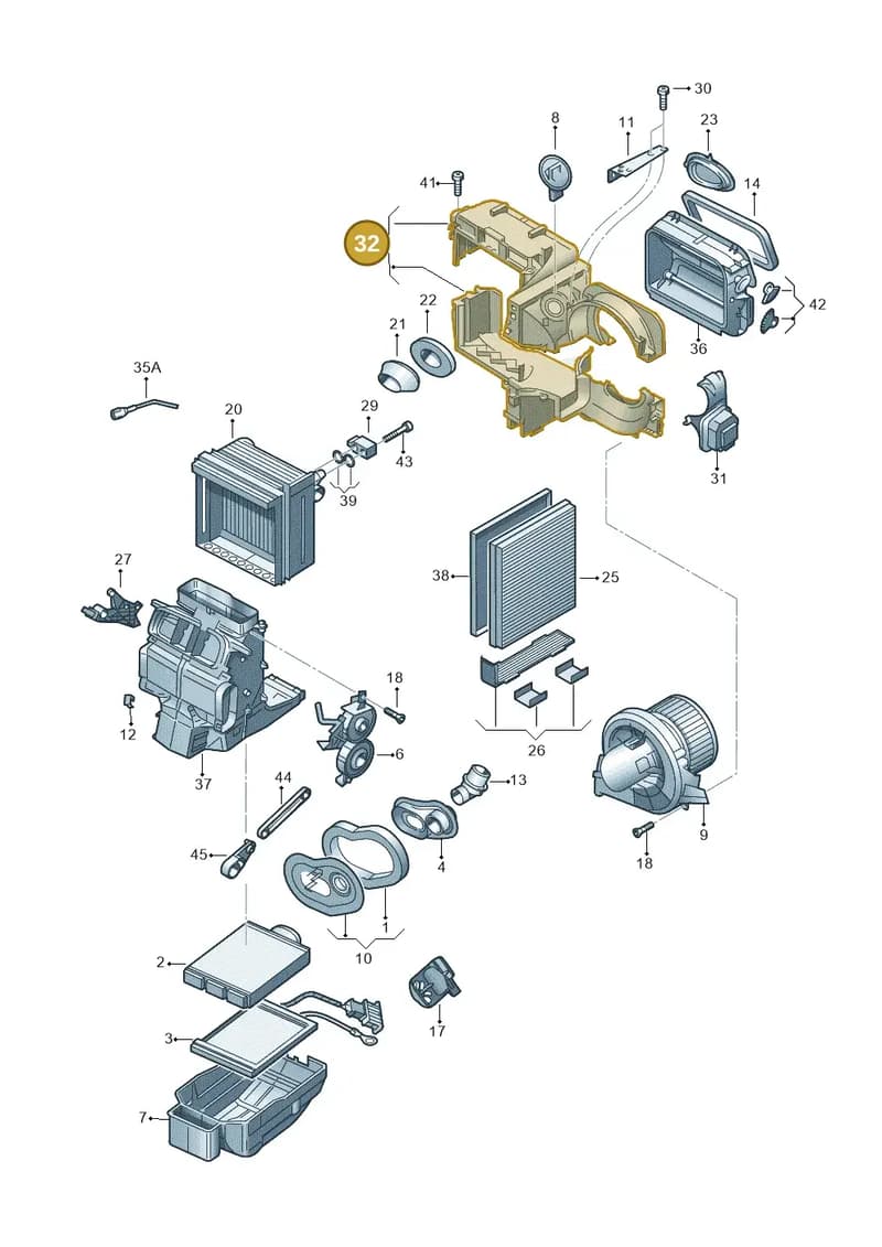 6Q2820007A — Skoda Rapid (2012-2022) diagram 747820100, position 32