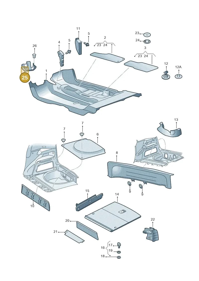 6Q2863129B9B9 — Skoda Roomster (2010-2015) diagram 481863000, position 25