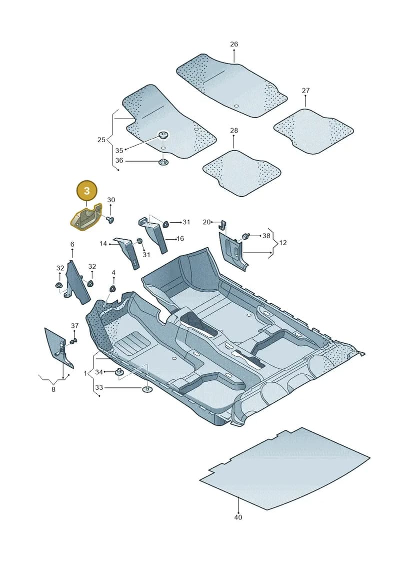 6Q2863129B9B9 — SEAT Toledo Reference (2012-2015) diagram 740863000, position 3