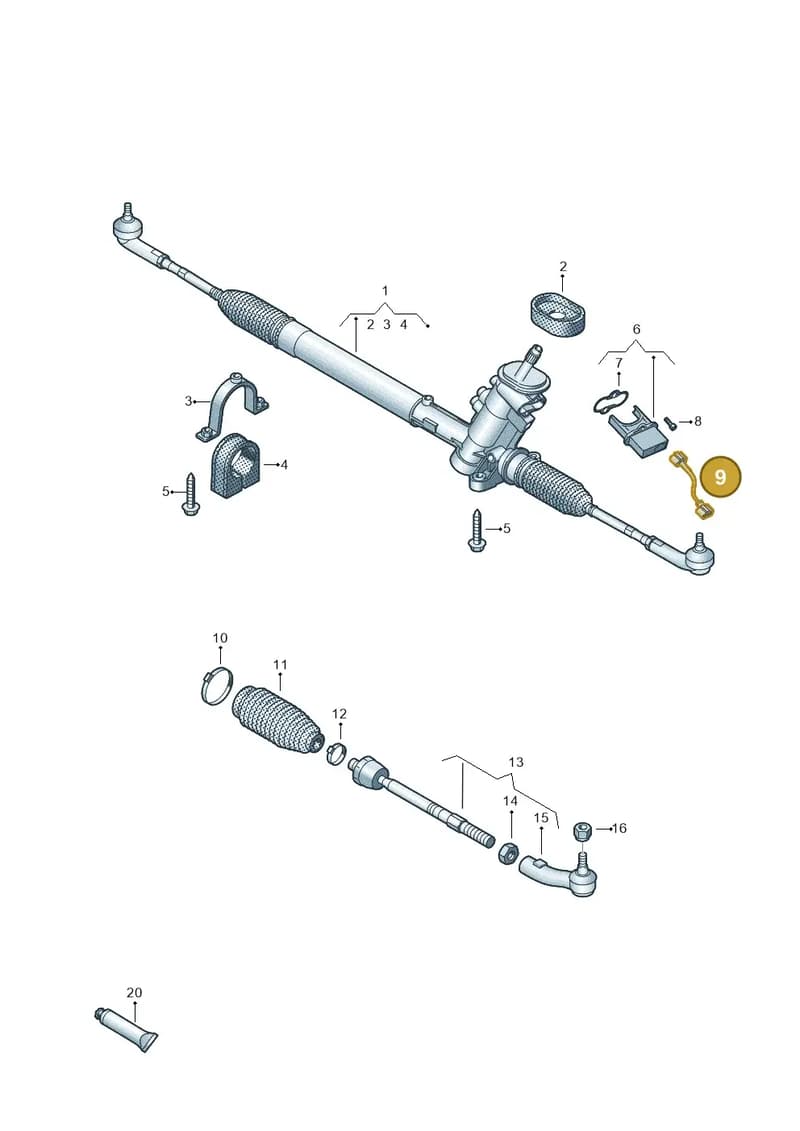6Q2901129 — Skoda Rapid (2012-2022) diagram 672423500, position 9