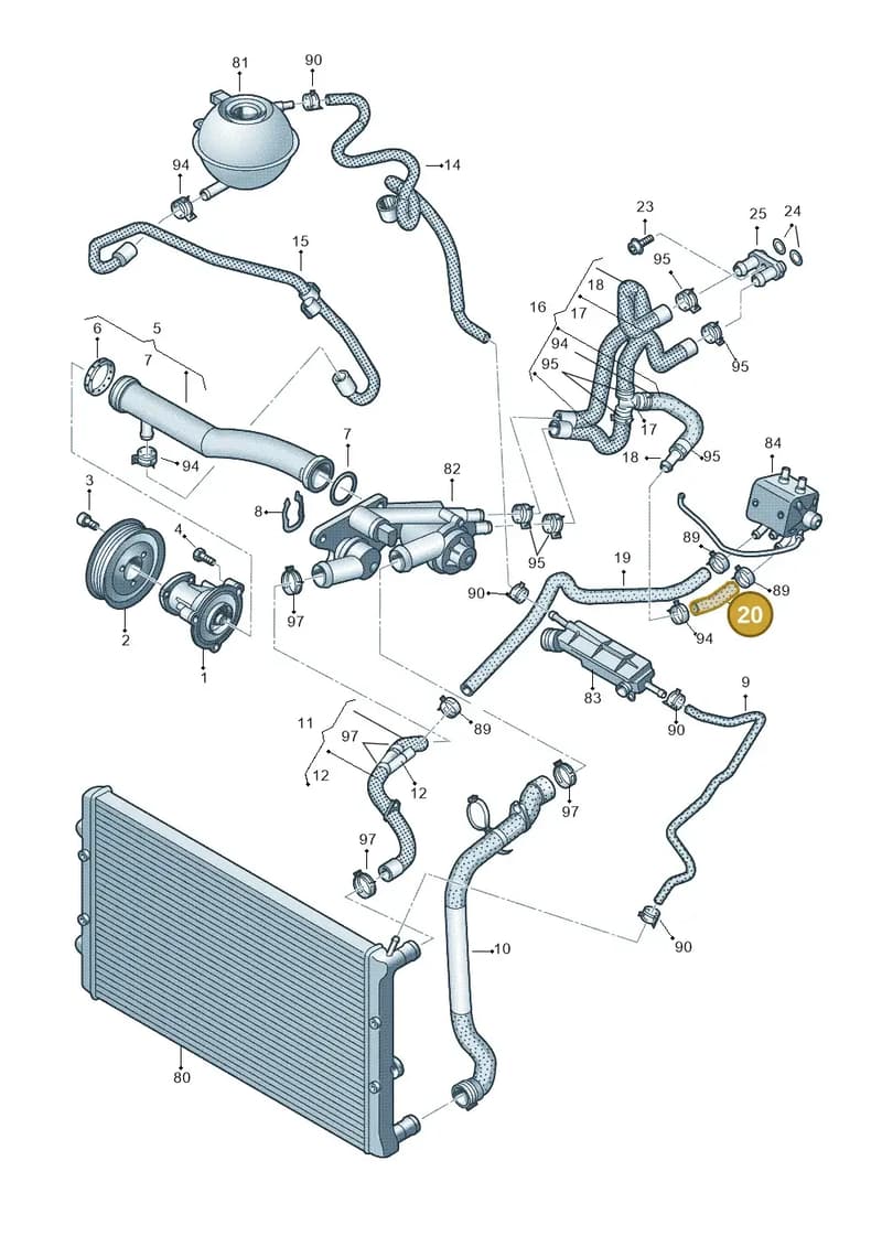 6R0122109J — SEAT Ibiza (2012-) diagram 672121220, position 20