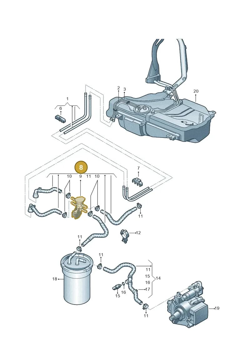 6R0130295L — SEAT Ibiza (2012-) diagram 672201250, position 8