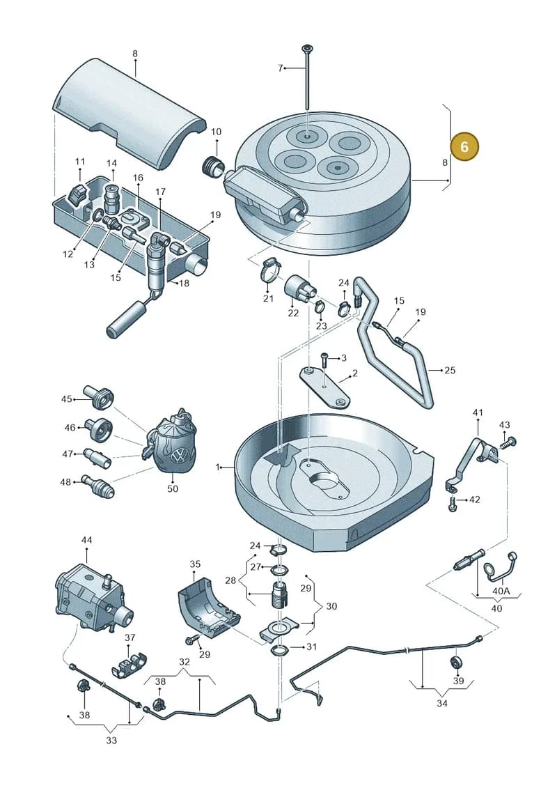6R0201020D — SEAT Ibiza (2012-) diagram 672201090, position 6