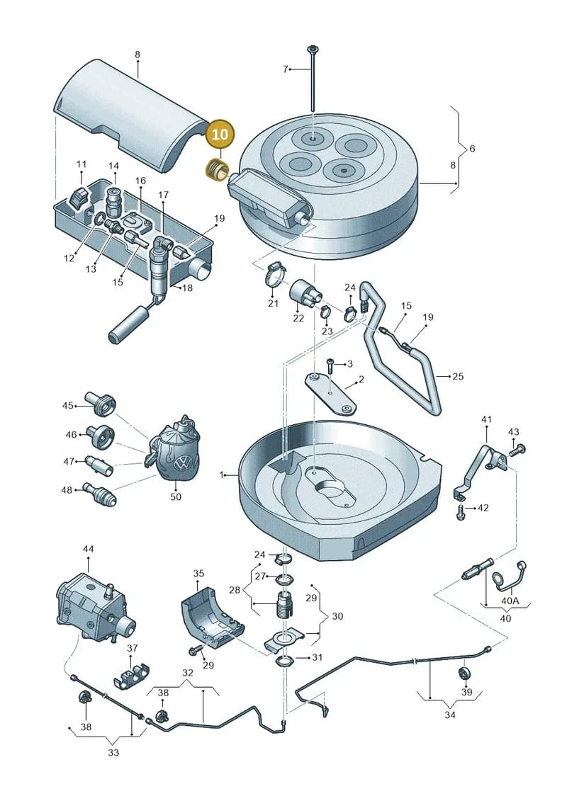 6R0201180 — SEAT Ibiza (2012-) diagram 672201090, position 10