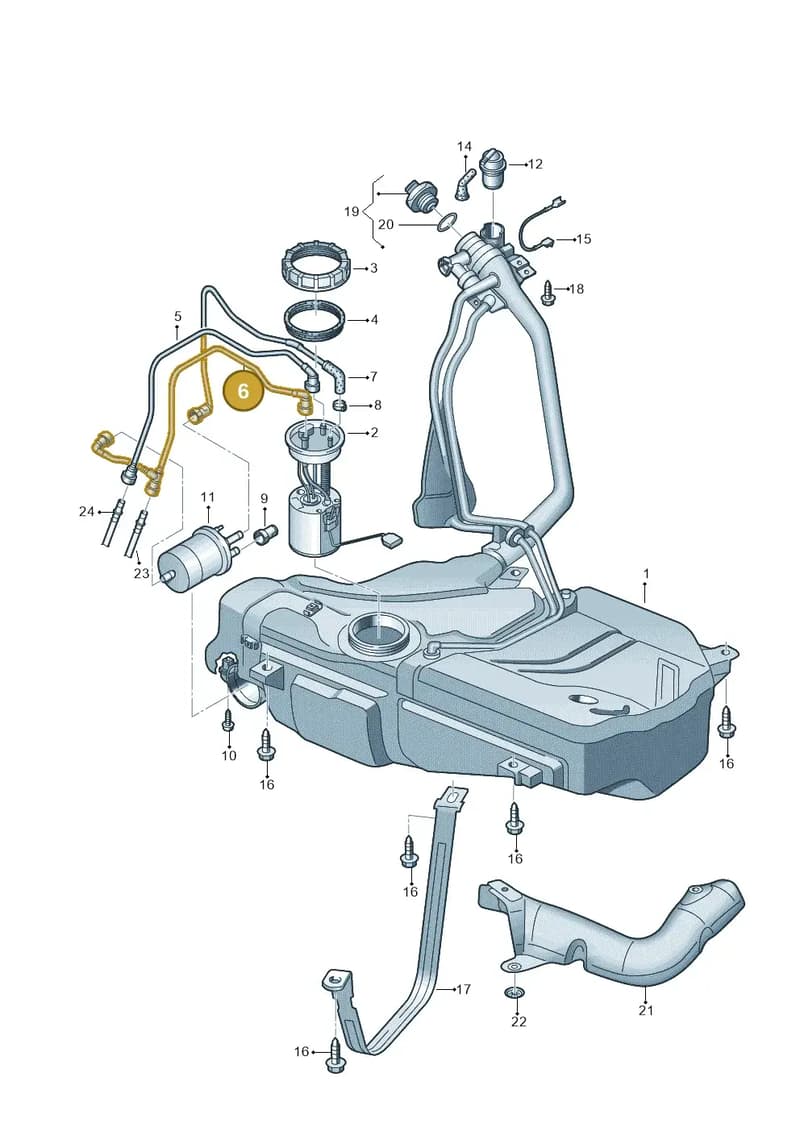 6R0201293B — SEAT Ibiza (2012-) diagram 672201100, position 6