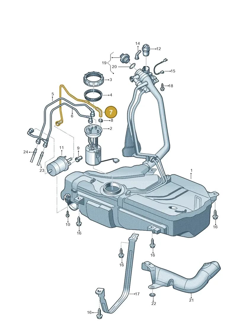6R0201293C — SEAT Ibiza (2012-) diagram 672201100, position 7