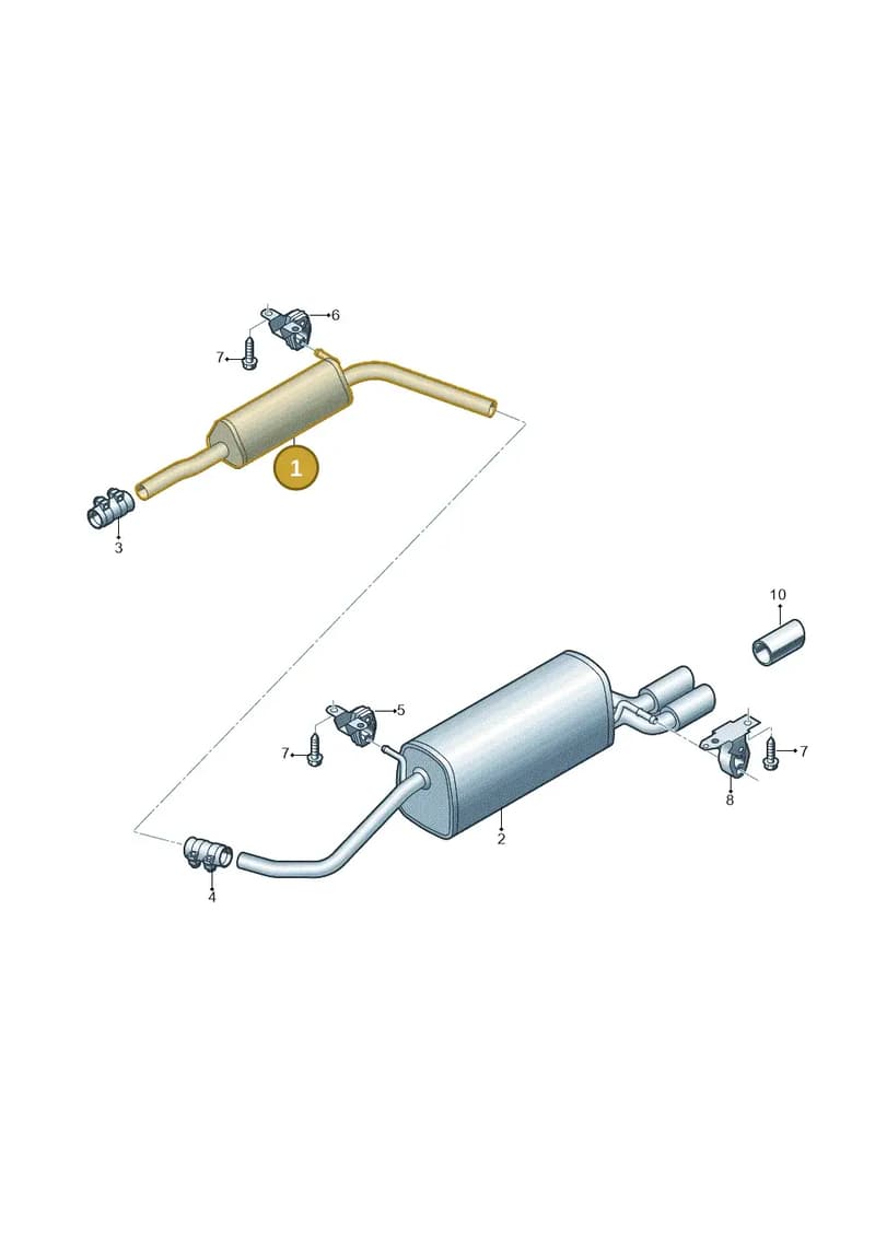 6R0253209M — Audi A1 Sportback (2014-2018) diagram 773253810, position 1