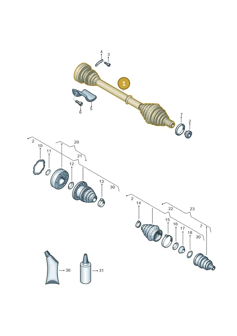 6R0407761A — SEAT Ibiza Reference (2011-2012) diagram 461407200, position 1