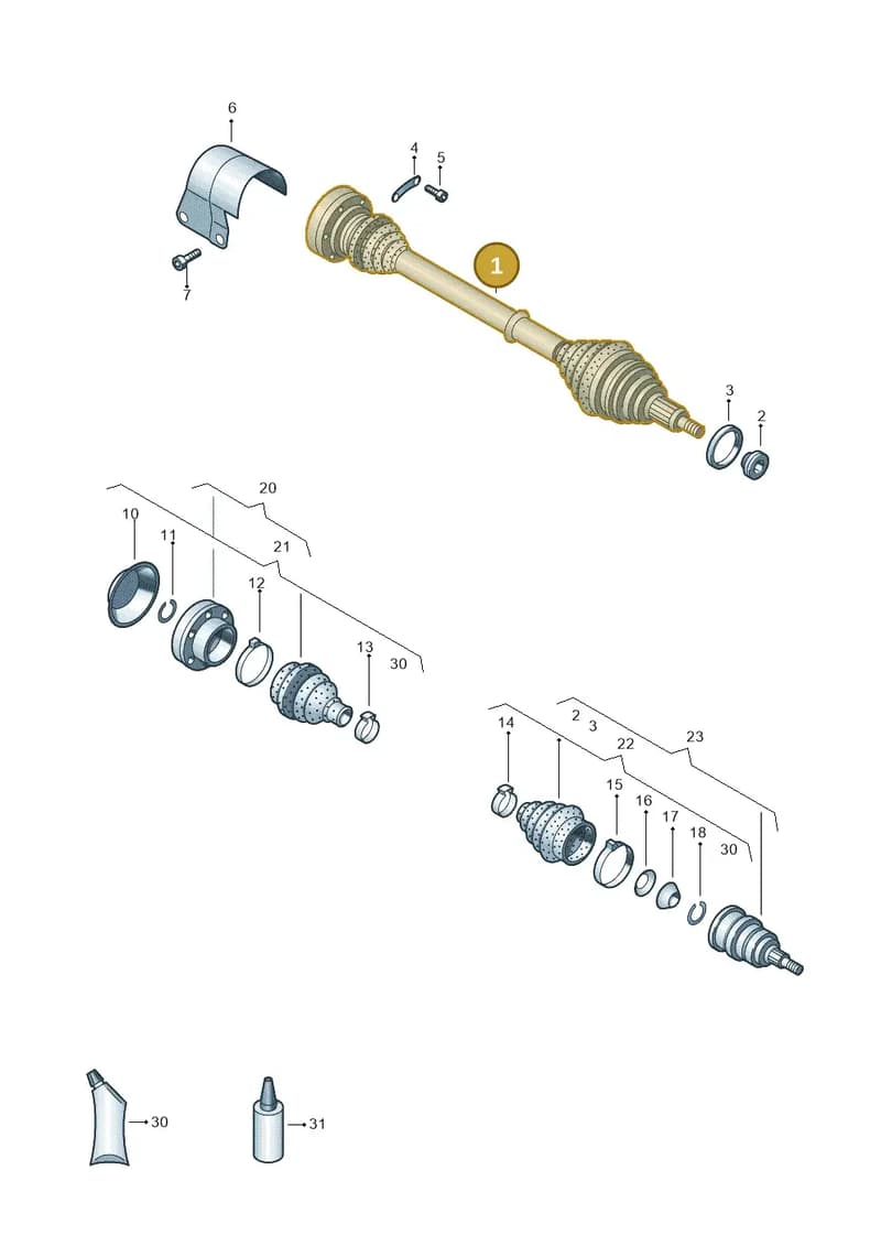 6R0407761F — SEAT Ibiza (2015-) diagram 672407600, position 1