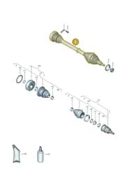 6R0407762 Volkswagen Driveshaft