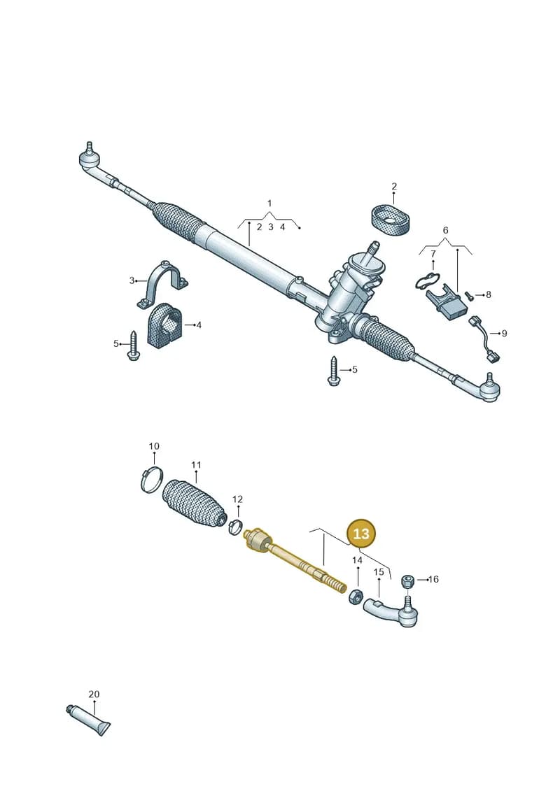 6R0423804A — Skoda Rapid (2012-2022) diagram 672423500, position 13