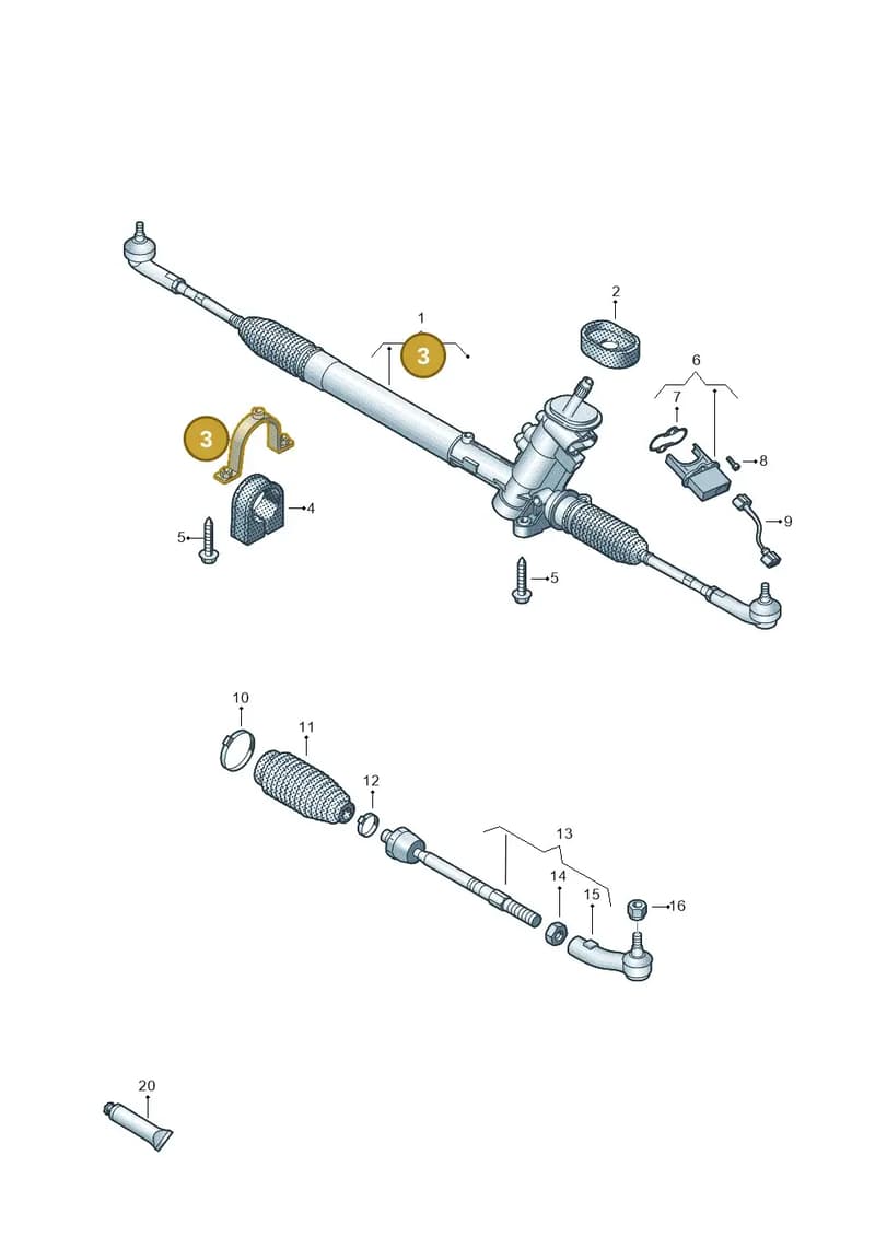 6R0423874A — Skoda Rapid (2012-2022) diagram 672423500, position 3