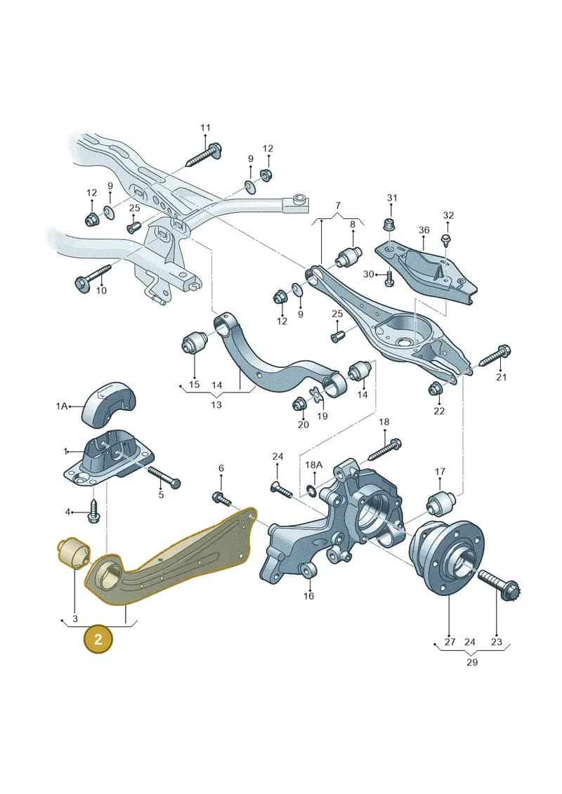 6R0505224 — Audi A1 Sportback (2014-2018) diagram 745505300, position 2