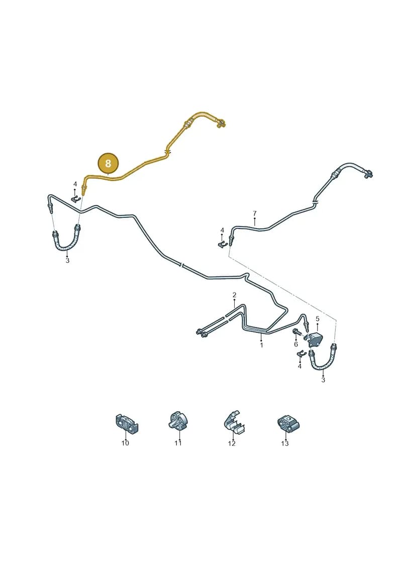 6R0611764M — Skoda Fabia (2014-2022) diagram 773611320, position 8