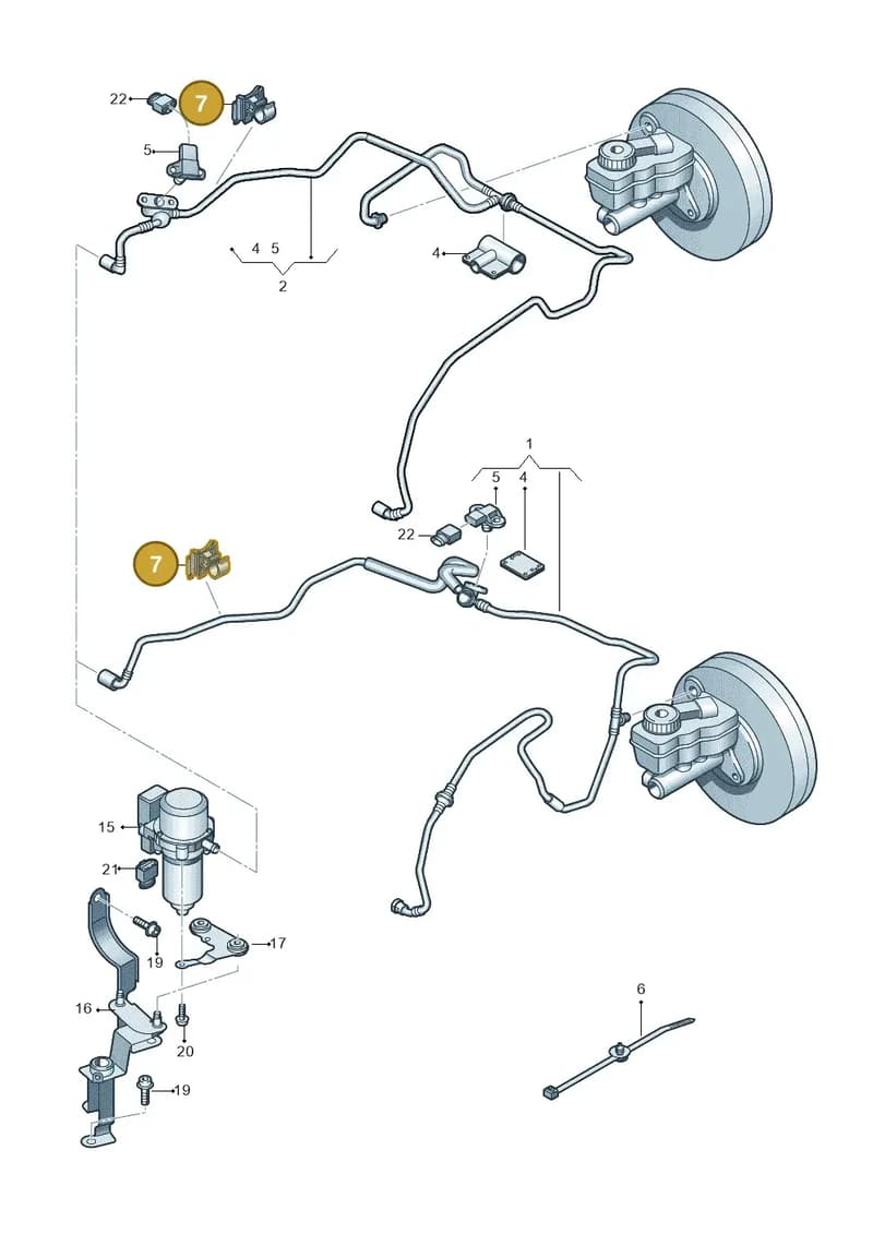 6R0612515 — Audi A1 Sportback (2010-2015) diagram 708611850, position 7