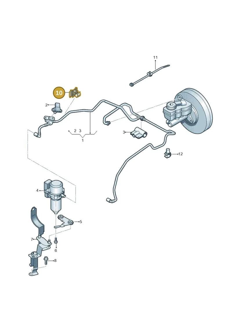6R0612515 — Audi A1 Sportback (2014-2018) diagram 773611800, position 10