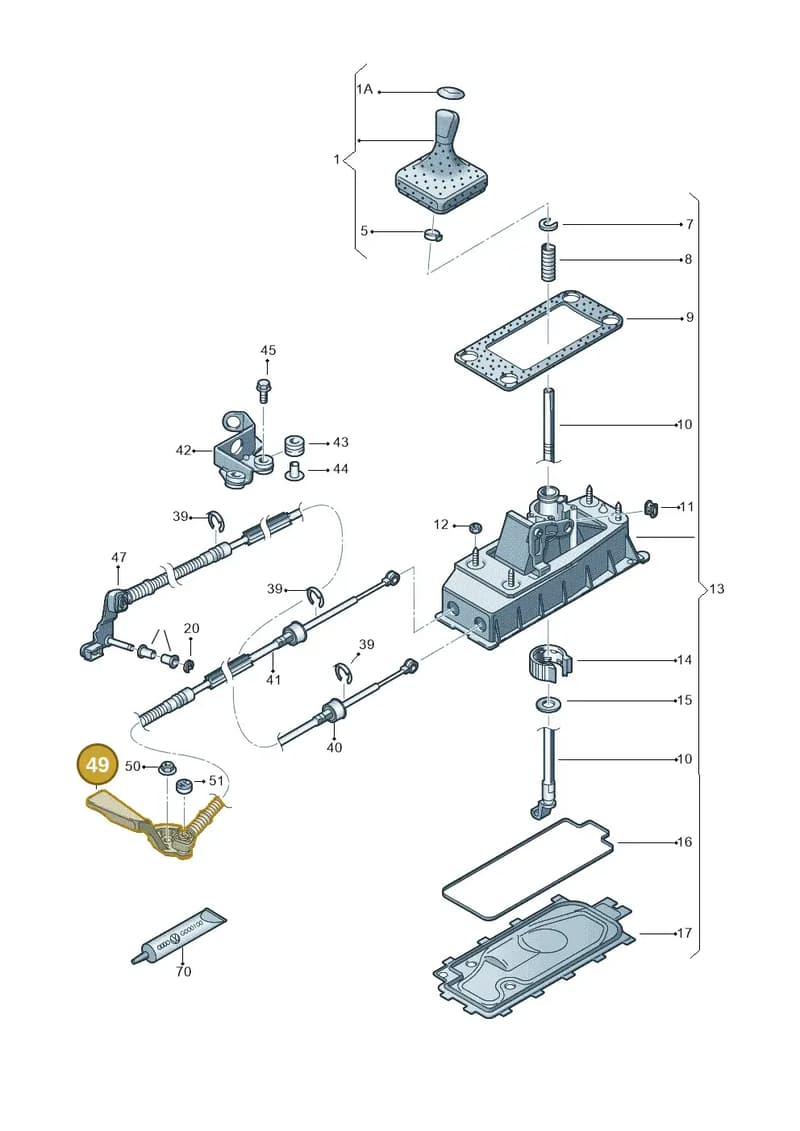 6R0711046E — SEAT Ibiza (2012-) diagram 672711300, position 49