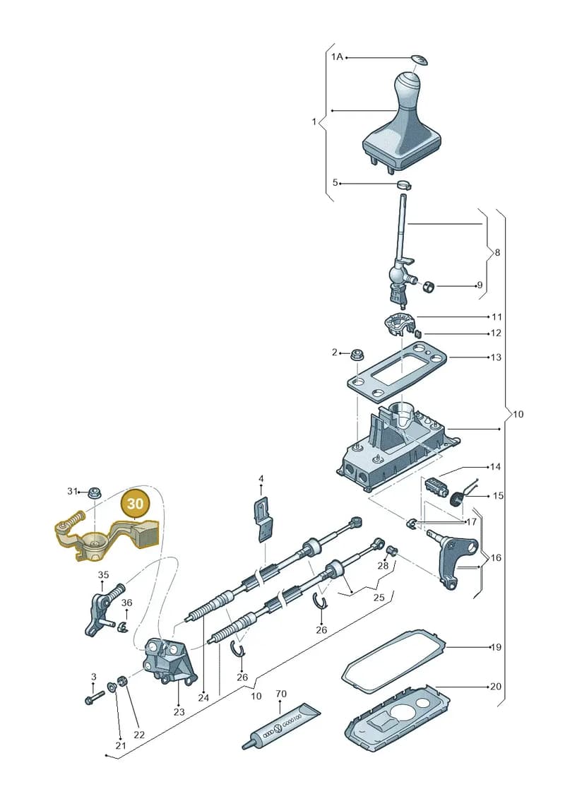 6R0711046E — Skoda Rapid (2012-2022) diagram 723711300, position 30